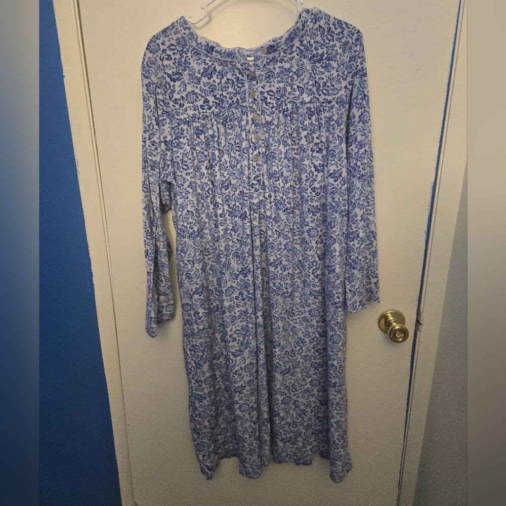 Blue Floral Muumuu